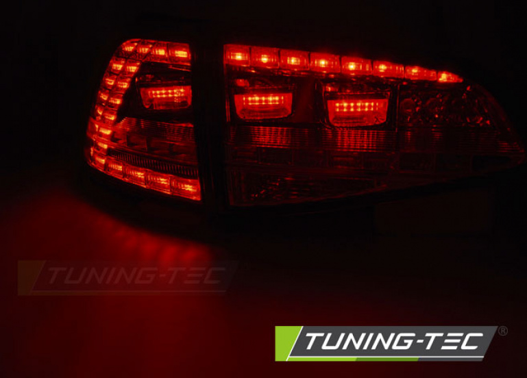 LED Rückleuchten für VW Golf 7 (VII) 13-17 rot/klar im Sport Design mit dynamischem Blinker